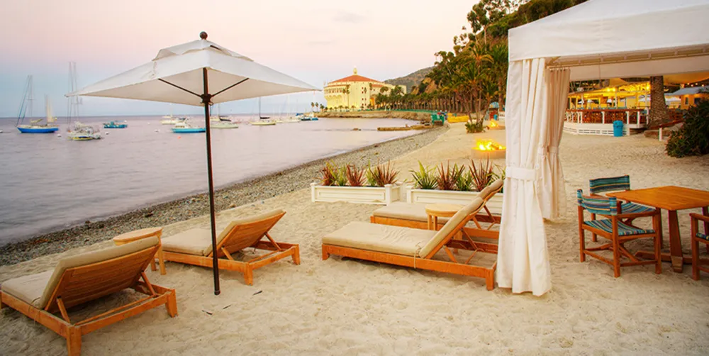 Alberghi di lusso e il Beach Club a Catalina
