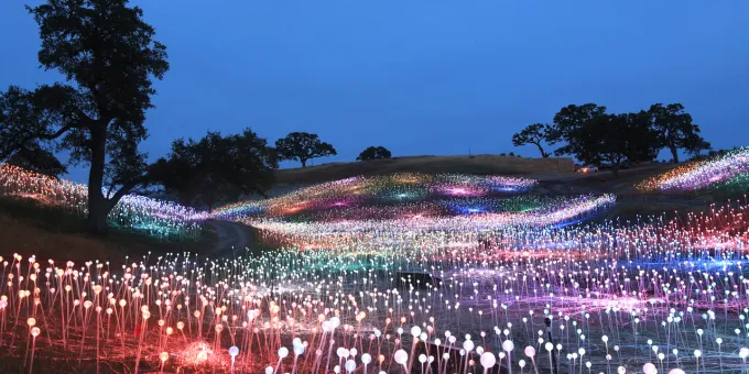 Field of Light at Sensorio by Bruce Munro
