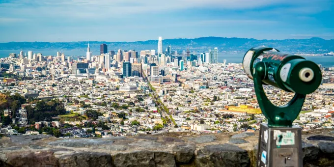 Twin Peaks Incredible View of San Francisco, California